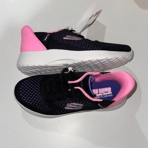 Skechers Black, Purple, & Pink Kids' Sneakers